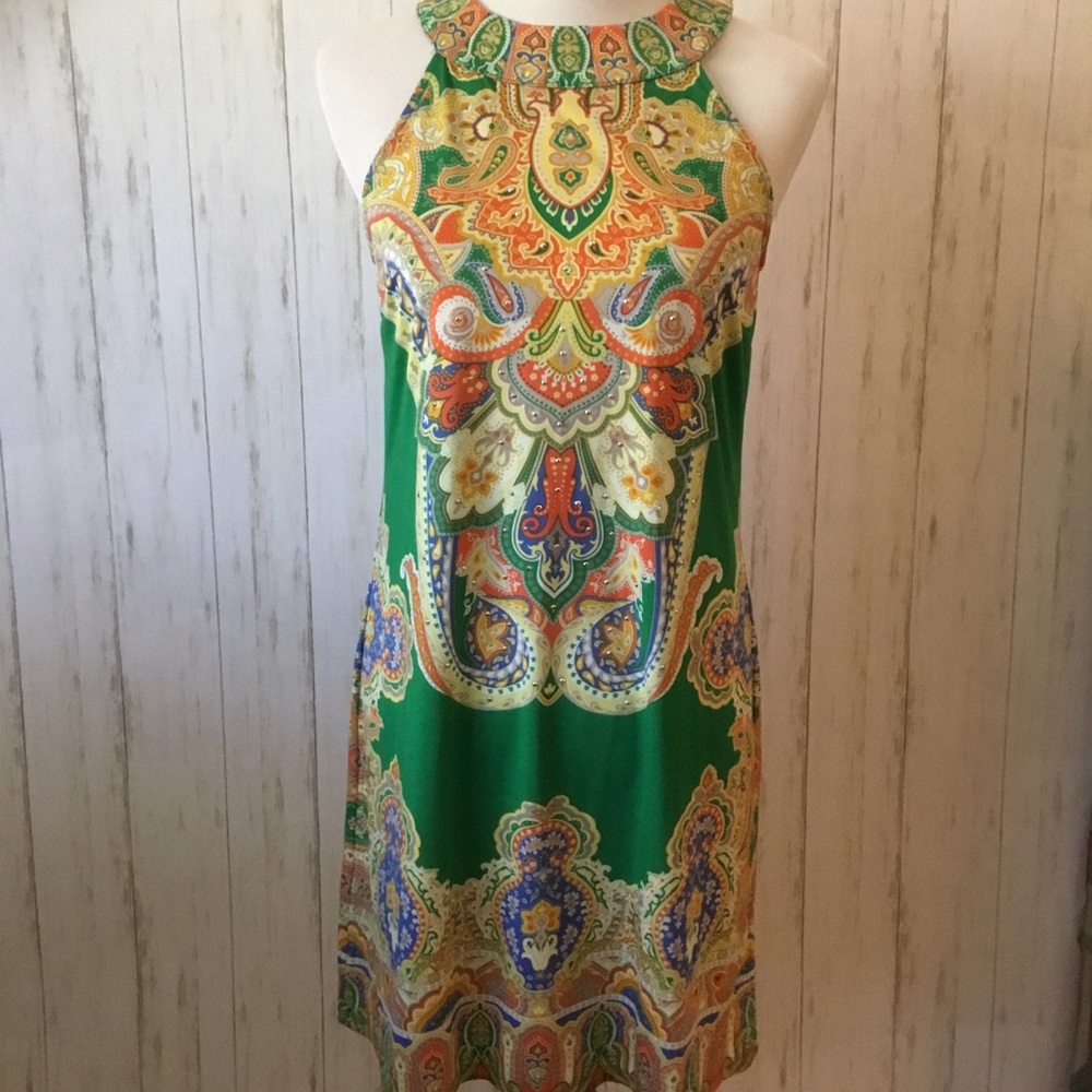 CUT IN SUN DRESS BY INC INTERNATIONAL CONCEPTS